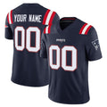 Davalo Custom NE.Patriots Navy Limited Vapor F.U.S.E. Home Game Any Name & Numbers Stitched Jerseys