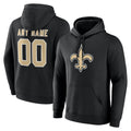 Davalo Custom NO.Saints Black Pullover Hoodies Limited Any Name & Numbers Stitched Jerseys