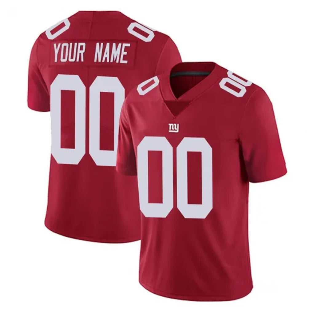 Davalo Custom NY.Giants Red Limited Vapor Untouchable Home Game Any Name & Numbers Stitched Jerseys