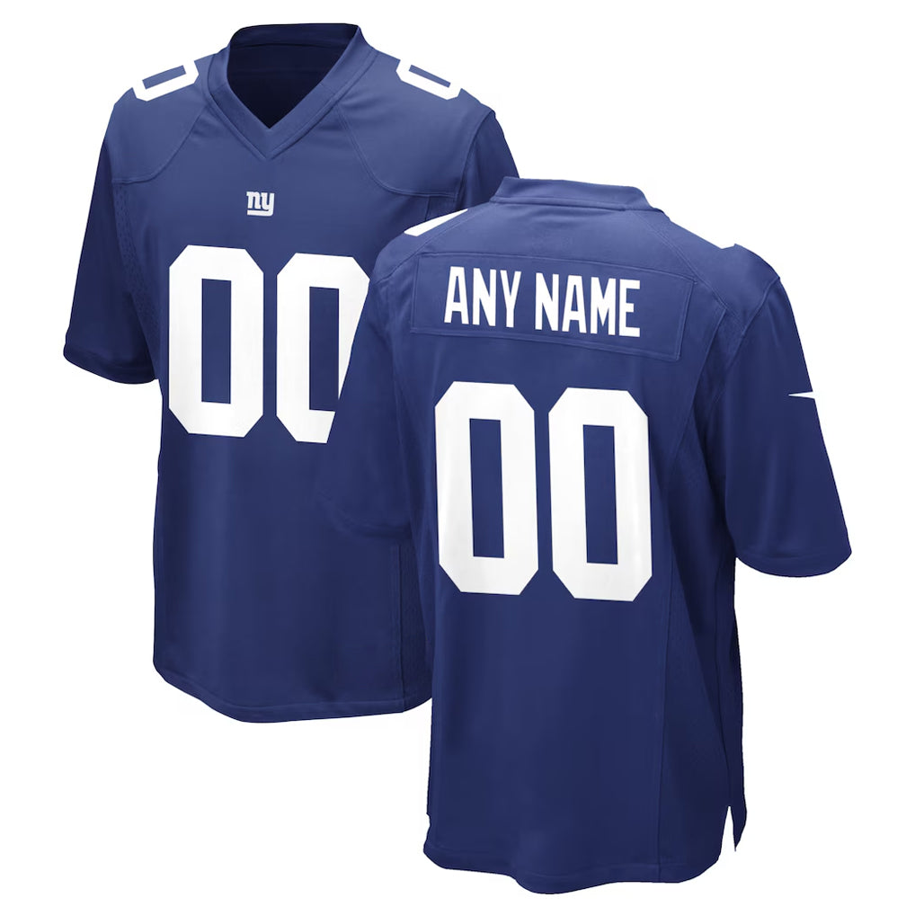Davalo Custom NY.Giants Royal Home Game Any Name & Numbers Stitched Jerseys