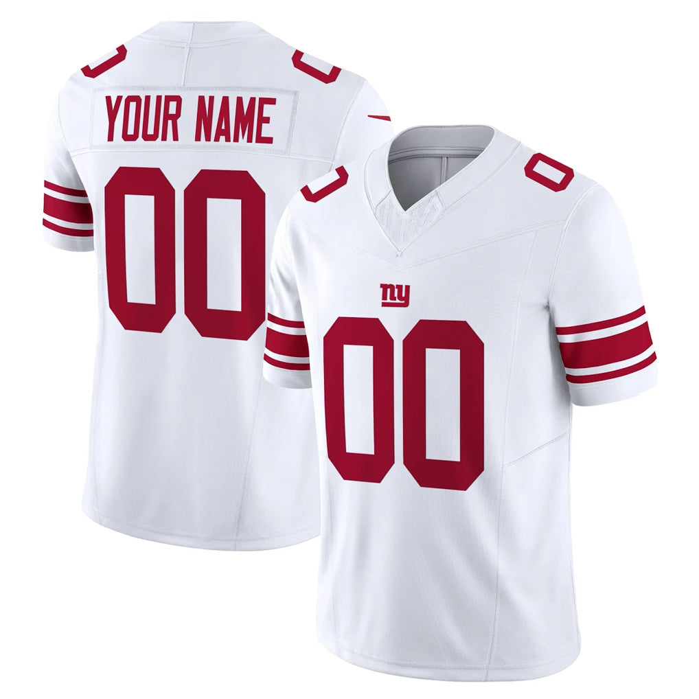 Davalo Custom NY.Giants White Limited Vapor F.U.S.E. Home Game Any Name & Numbers Stitched Jerseys
