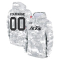 Davalo Custom NY.Jets Arctic Camo Salute to Service Pullover Hoodies Limited Game Any Name & Numbers Stitched Jerseys