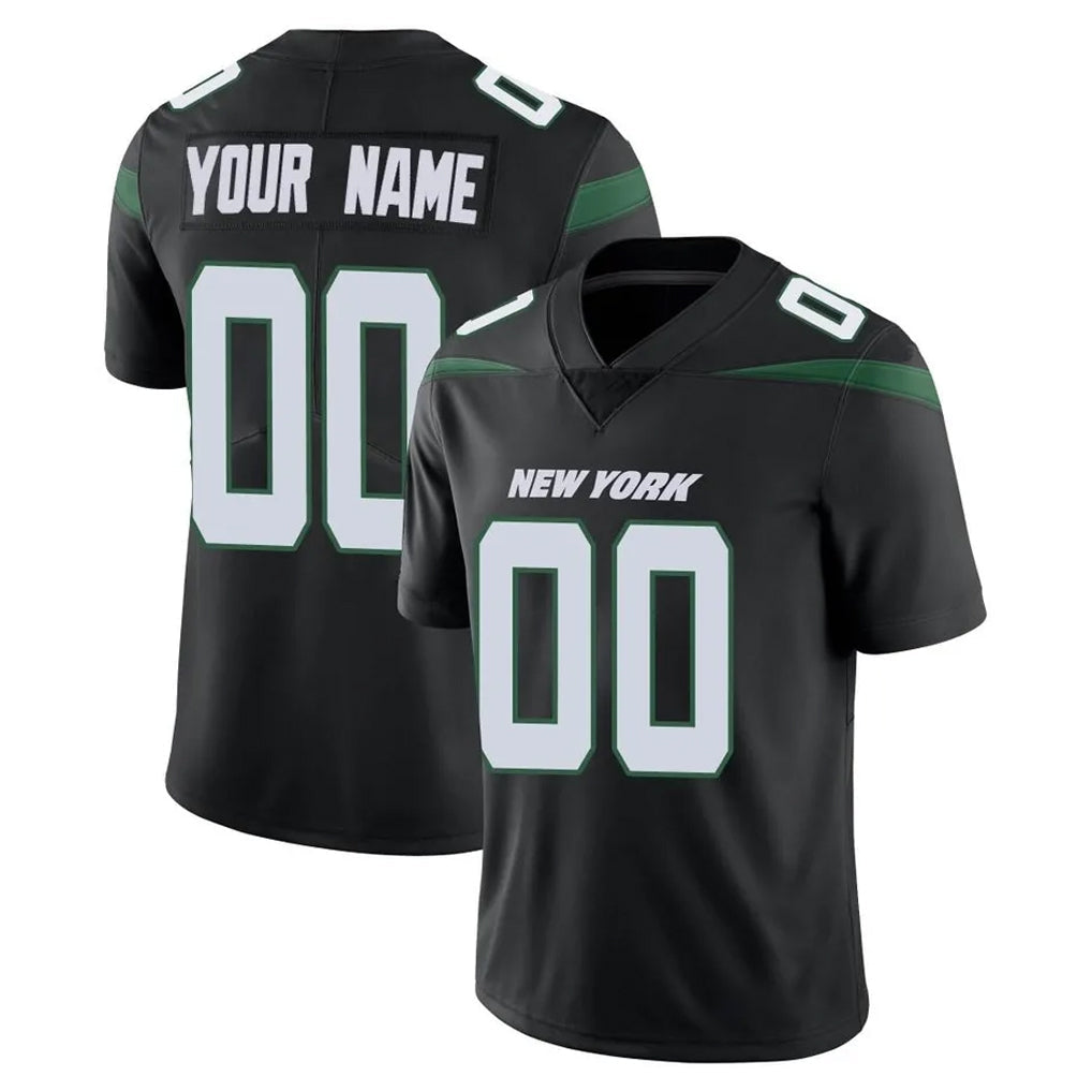 Davalo Custom NY.Jets Black Limited Vapor Home Game Any Name & Numbers Stitched Jerseys