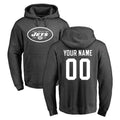 Davalo Custom NY.Jets Gray Pullover Hoodies Limited Game Any Name & Numbers Stitched Jerseys