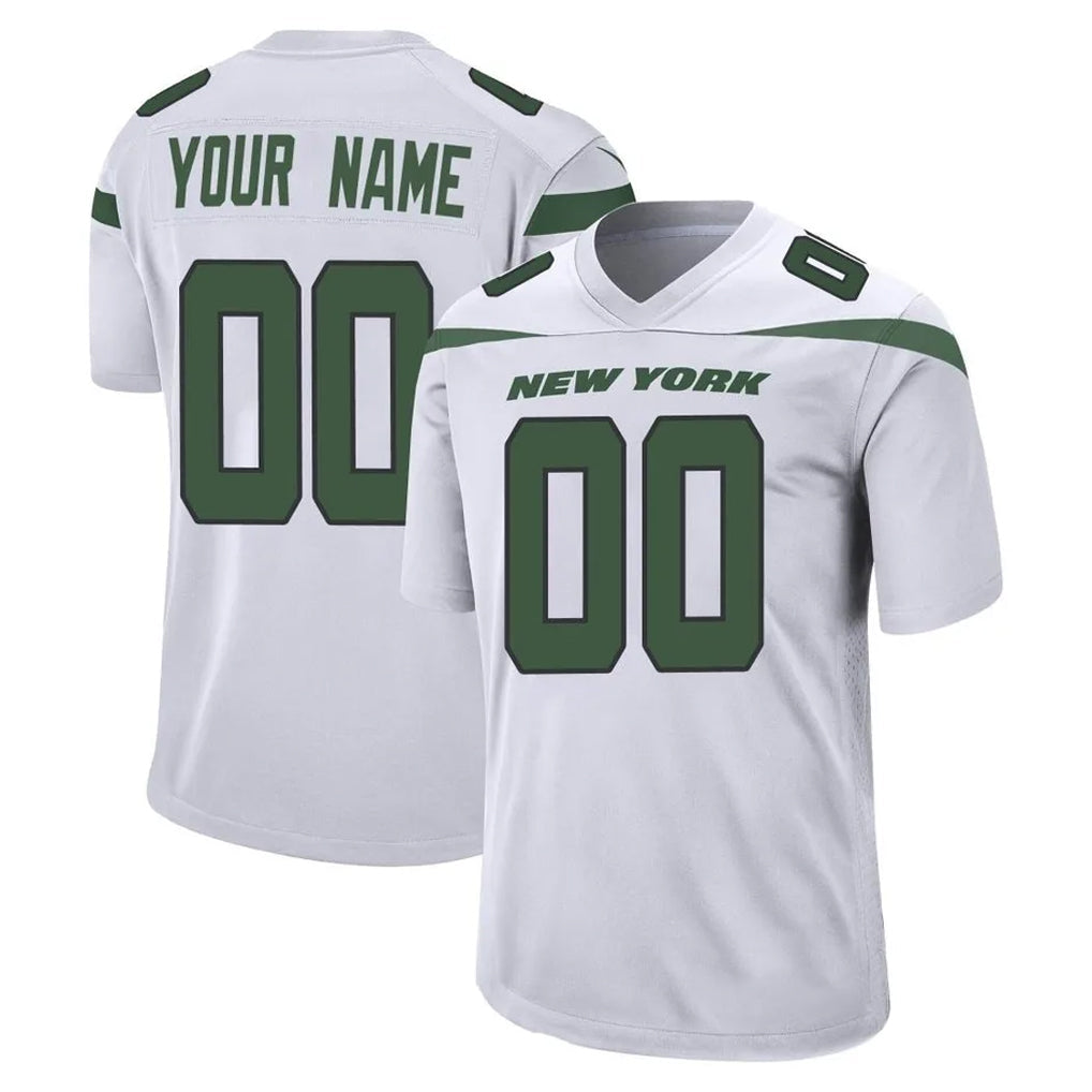 Davalo Custom NY.Jets White Spotlight Home Game Any Name & Numbers Stitched Jerseys
