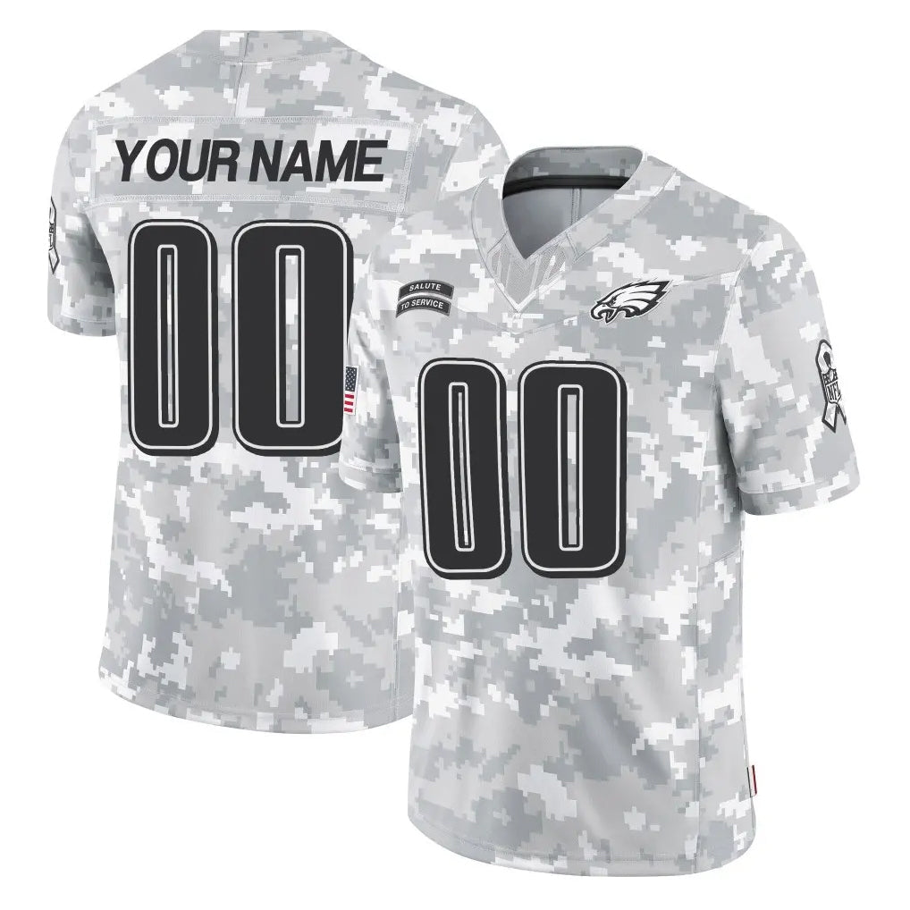 Davalo Custom P.Eagles Arctic Camo Salute to Service Limited Game Any Name & Numbers Stitched Jerseys