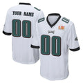 Davalo Custom P.Eagles White Super Bowl LIX Home Game Any Name & Numbers Stitched Jerseys