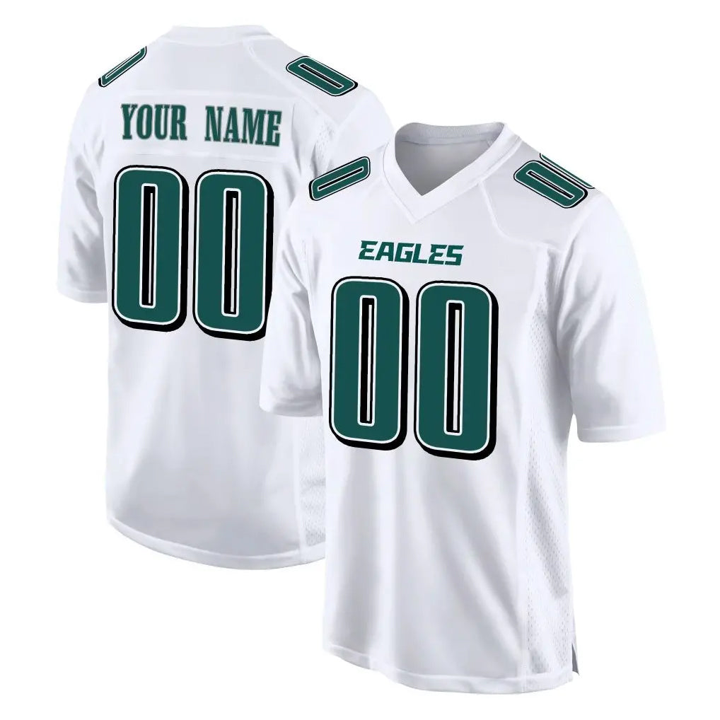 Davalo Custom P.Eagles White Tundra Fashion Home Game Any Name & Numbers Stitched Jerseys