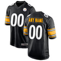 Davalo Custom P.Steelers Black Home Game Stitched Jerseys