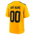 Davalo Custom P.Steelers Gold Alternate Game Stitched Jerseys