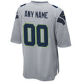 Davalo Custom S.Seahawks Gray Alternate Game Stitched Jerseys