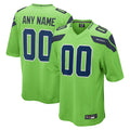 Davalo Custom S.Seahawks Neon Green Alternate Game Stitched Jerseys