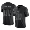 Davalo Custom T.Titans Black Limited Reflective Home Game Any Name & Numbers Stitched Jerseys