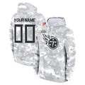 Davalo Custom T.Titans Camo Arctic Salute to Service Pullover Hoodies Home Game Any Name & Numbers Stitched Jerseys