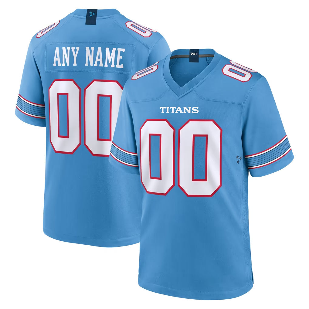 Davalo Custom T.Titans Light Blue 2026 Game Home Any Name & Numbers Stitched Jerseys
