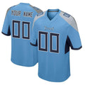 Davalo Custom T.Titans Light Blue Home Game Any Name & Numbers Stitched Jerseys