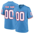 Davalo Custom T.Titans Light Blue Oilers Throwback Home Game Any Name & Numbers Stitched Jerseys