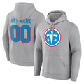 Davalo Custom T.Titans Light Gray LOGO Pullover Hoodies Home Game Any Name & Numbers Stitched Jerseys