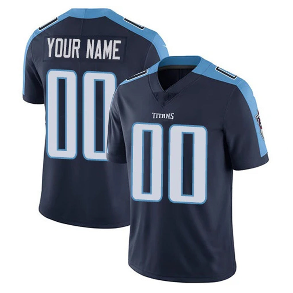 Davalo Custom T.Titans Navy Limited Vapor Home Game Any Name & Numbers Stitched Jerseys