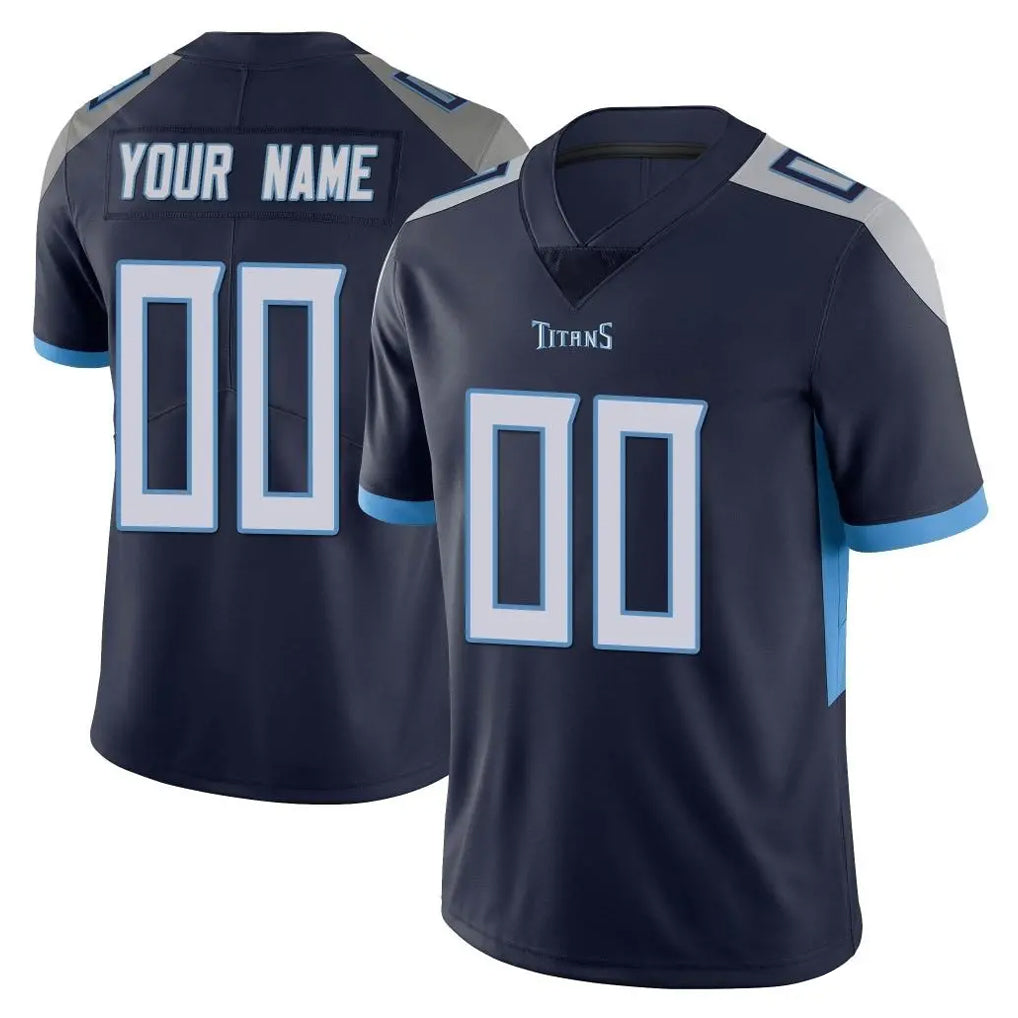 Davalo Custom T.Titans Navy Limited Vapor Untouchable Home Game Any Name & Numbers Stitched Jerseys