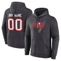 Davalo Custom TB.Buccaneers Gray LOGO Pullover Hoodie Home Game Any Name & Numbers Stitched Jerseys