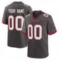 Davalo Custom TB.Buccaneers Pewter Alternate Home Game Any Name & Numbers Stitched Jerseys