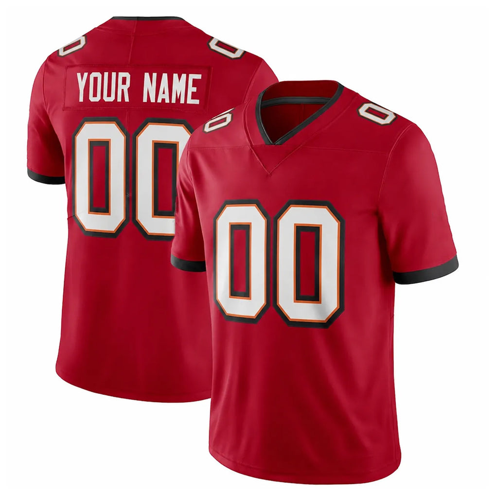 Davalo Custom TB.Buccaneers Red Limited Vapor F.U.S.E. Home Game Any Name & Numbers Stitched Jerseys