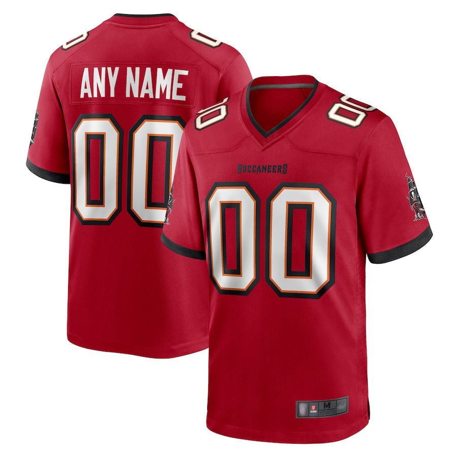 Davalo Custom TB.Buccaneers Red Replica Game Stitched Jerseys