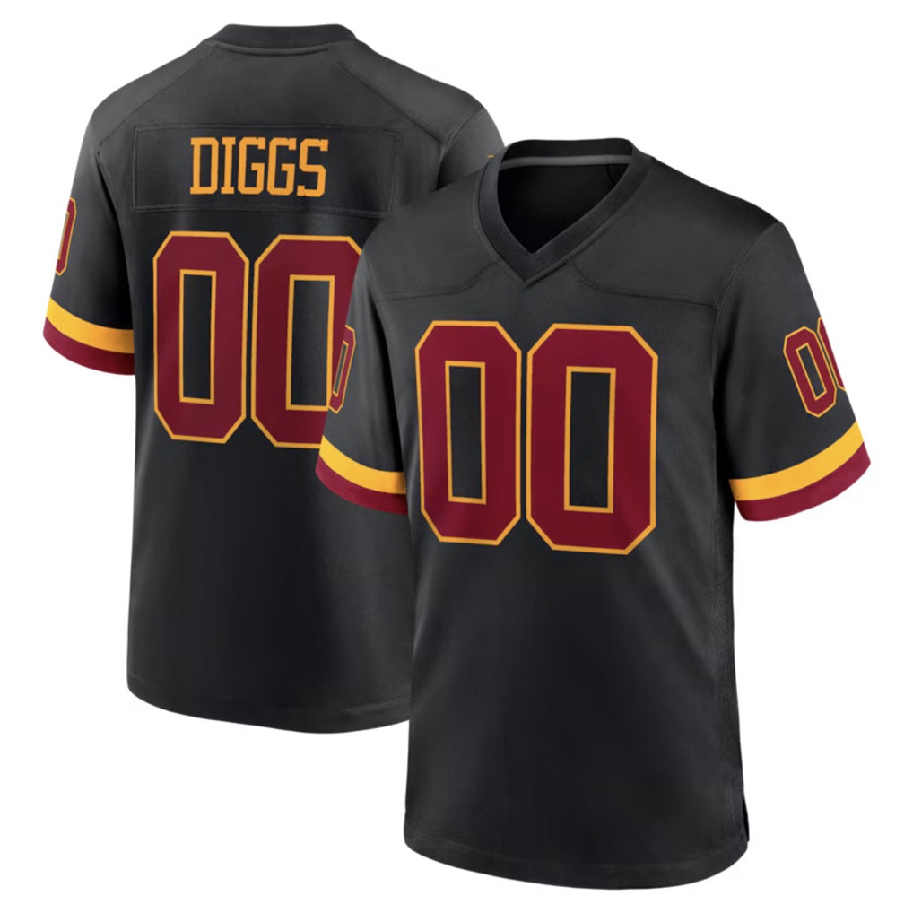 Davalo Custom W.Commanders Black Limited Home Game Any Name & Numbers Stitched Jerseys