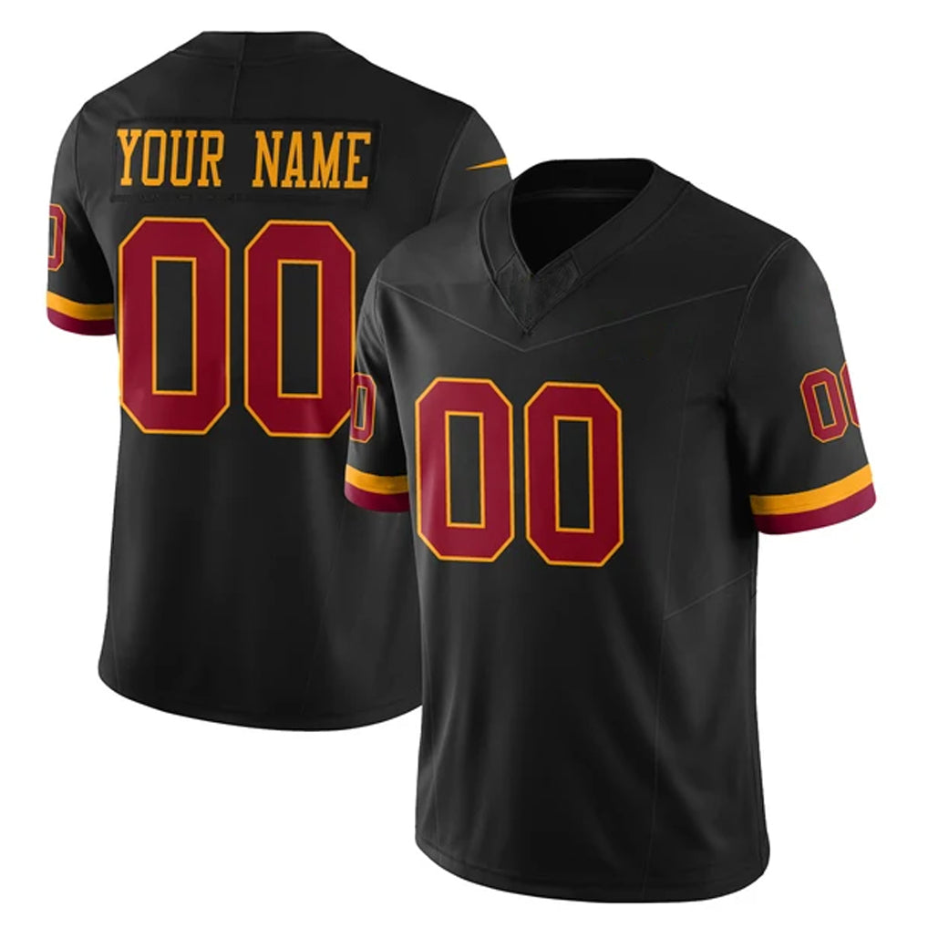 Davalo Custom W.Commanders Black Limited Vapor Home Game Any Name & Numbers Stitched Jerseys