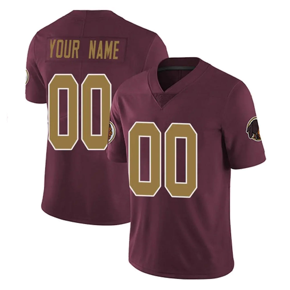 Davalo Custom W.Commanders Burgundy Alternate Vapor Untouchable Home Game Any Name & Numbers Stitched Jerseys