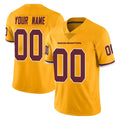 Davalo Custom W.Commanders Gold Limited Color Rush Home Game Any Name & Numbers Stitched Jerseys