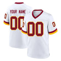 Davalo Custom W.Commanders White Home Game Any Name & Numbers Stitched Jerseys