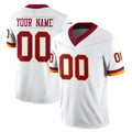 Davalo Custom W.Commanders White Limited Vapor F.U.S.E. Home Game Any Name & Numbers Stitched Jerseys