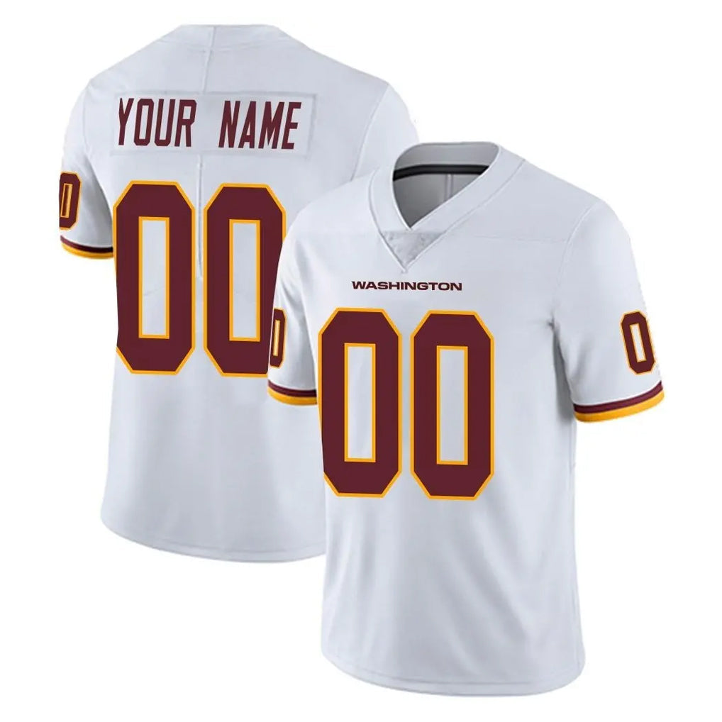 Davalo Custom W.Commanders White Limited Vapor Untouchable Home Game Any Name & Numbers Stitched Jerseys