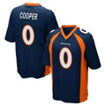 Davalo D.Broncos #0 Jonathon Cooper Player Navy Game Stitched Jerseys