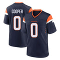 Davalo D.Broncos #0 Jonathon Cooper Player Navy Home Game Stitched Jerseys
