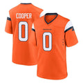 Davalo D.Broncos #0 Jonathon Cooper Player Orange Home Game Stitched Jerseys