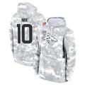 Davalo D.Broncos #10 Bo Nix Player Arctic Camo Salute to Service Hoodies Limited Game Stitched Jerseys