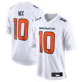 Davalo D.Broncos #10 Bo Nix Player White Fashion Limited Game Stitched Jerseys