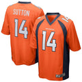 Davalo D.Broncos #14 Courtland Sutton Orange Replica Game Stitched Jerseys