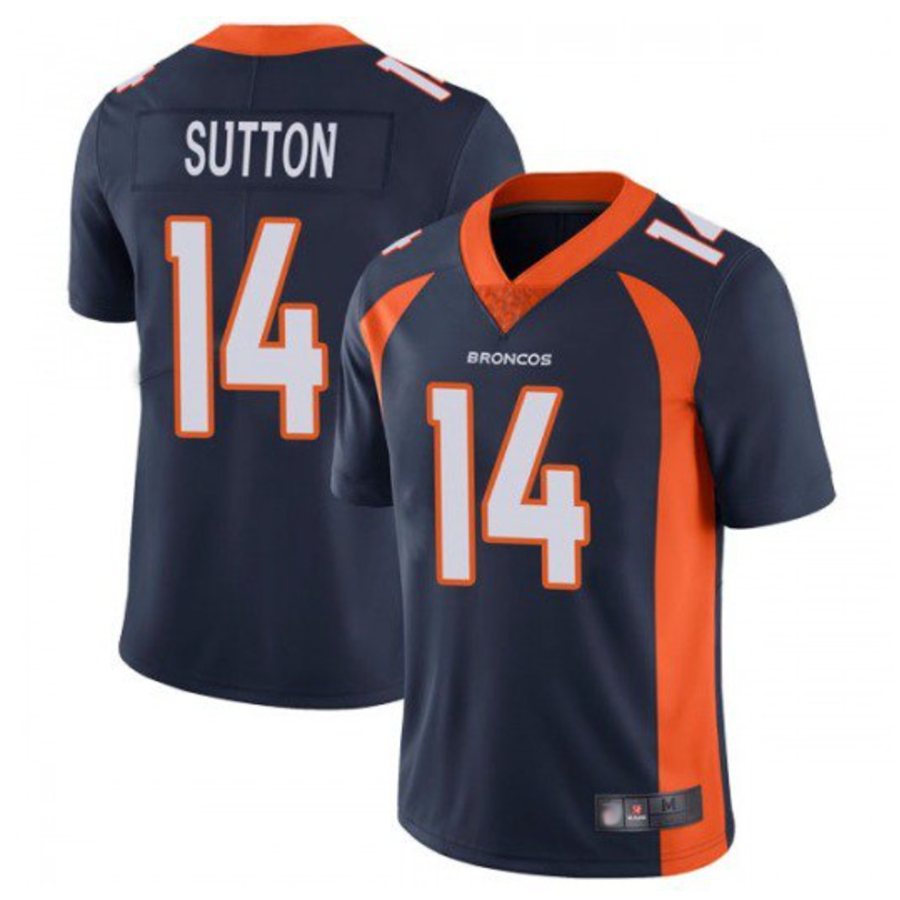 Davalo D.Broncos #14 Courtland Sutton Player Navy Limited Stitched Jerseys