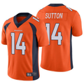 Davalo D.Broncos #14 Courtland Sutton Player Orange Limited Stitched Jerseys