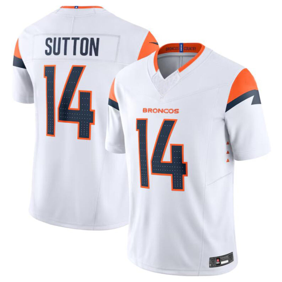 Davalo D.Broncos #14 Courtland Sutton White Vapor F.U.S.E. Limited Jersey American Stitched Jerseys