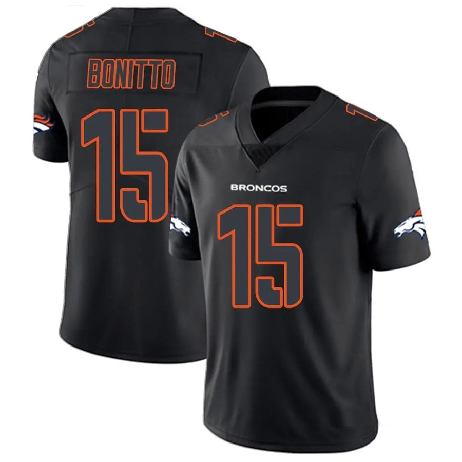 Davalo D.Broncos #15 Nik Bonitto Player Limited Black Impact Stitched Jerseys