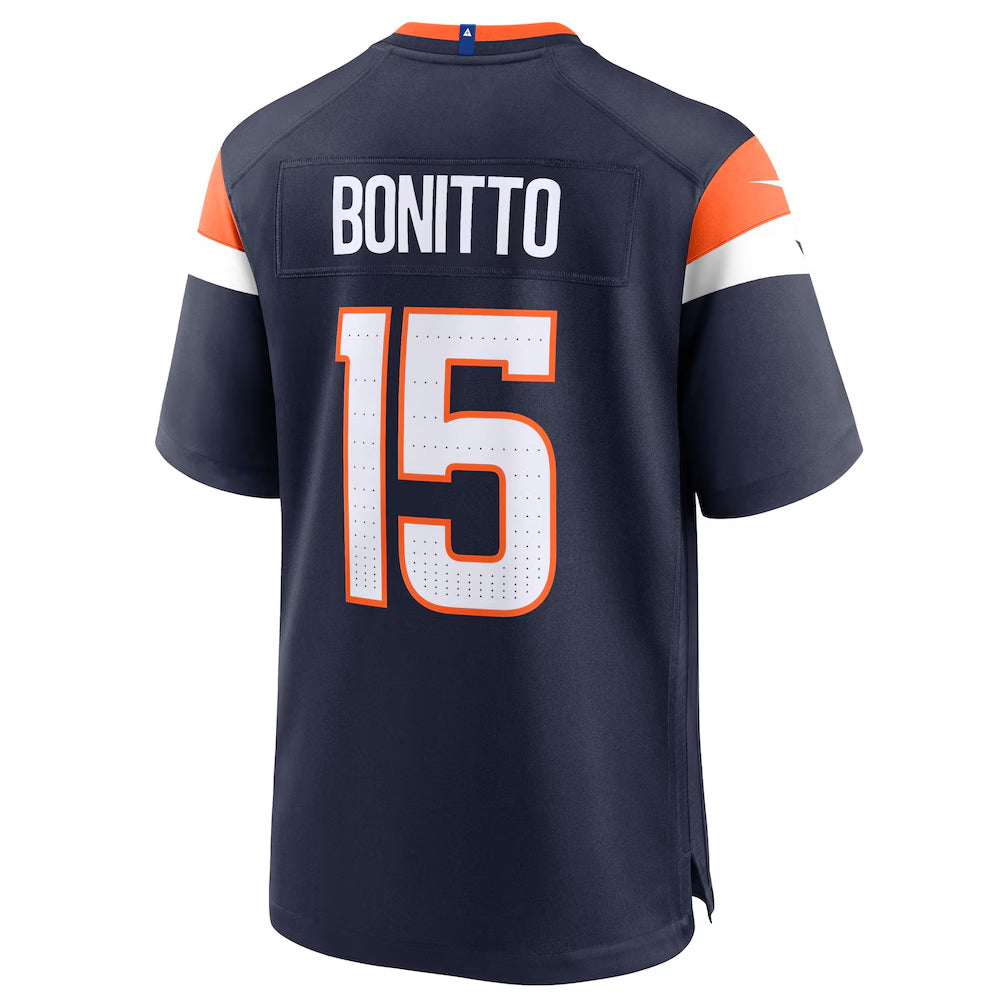 Davalo D.Broncos #15 Nik Bonitto Player Navy Home Game Stitched Jerseys