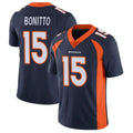 Davalo D.Broncos #15 Nik Bonitto Player Navy Vapor Untouchable Limited Game Stitched Jerseys