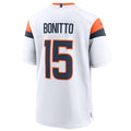 Davalo D.Broncos #15 Nik Bonitto Player White Home Game Stitched Jerseys