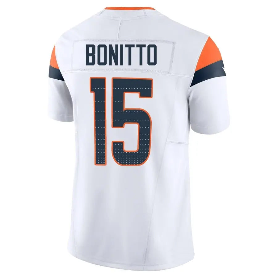 Davalo D.Broncos #15 Nik Bonitto Player White Vapor F.U.S.E. Limited Stitched Jerseys