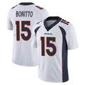 Davalo D.Broncos #15 Nik Bonitto Player White Vapor Untouchable Limited Home Game Stitched Jerseys